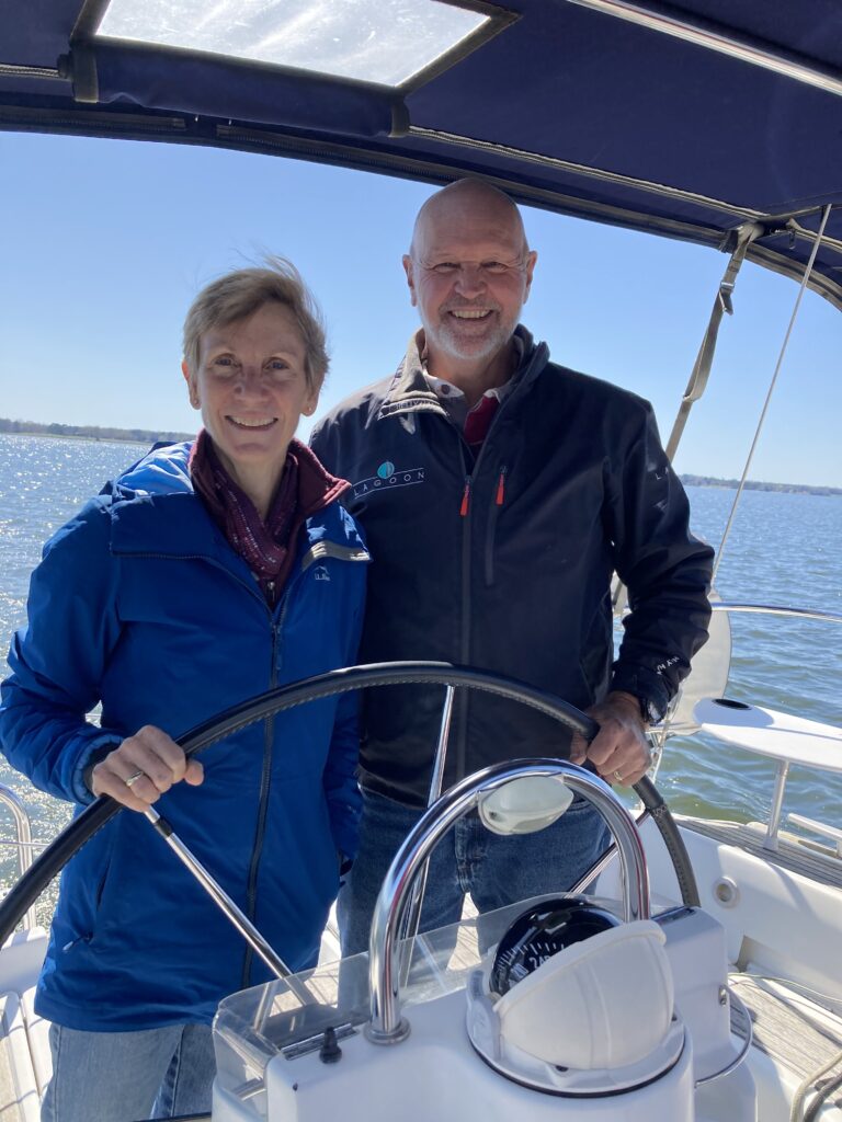 Jonathan and Anne Hutchings of Yazu Yachting