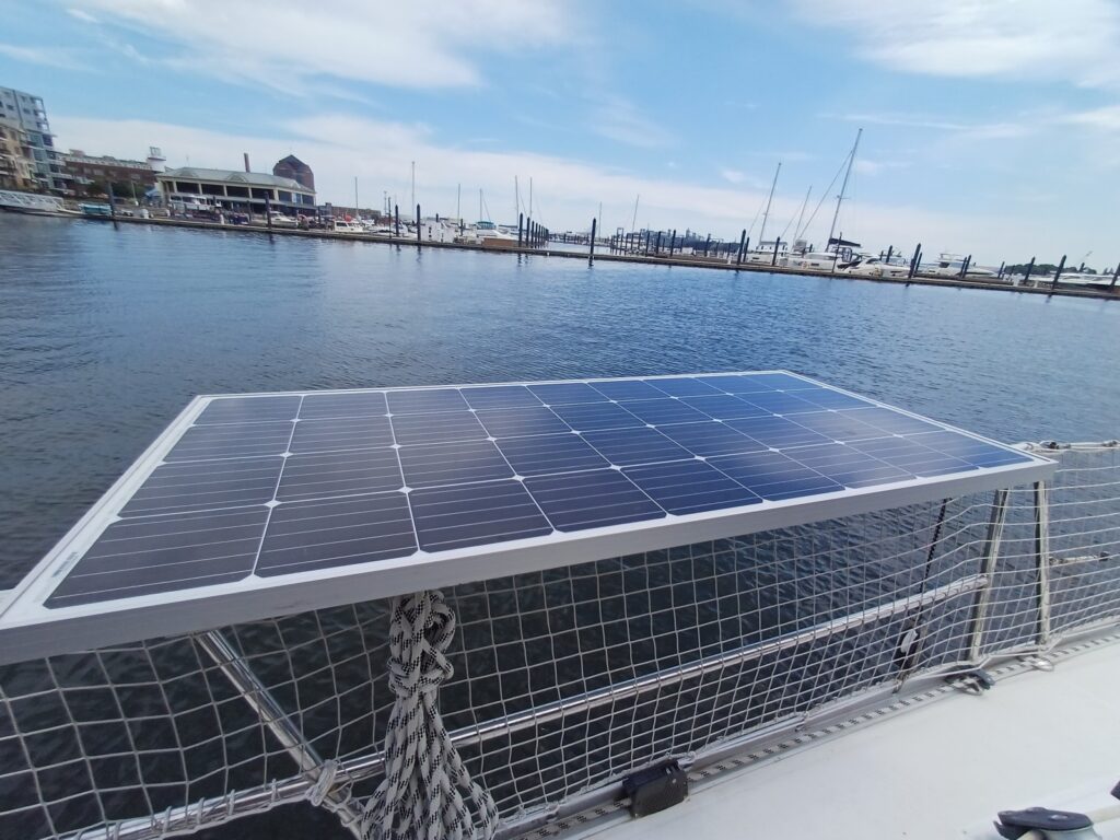 Hinged Rail Mount Solar Panel
